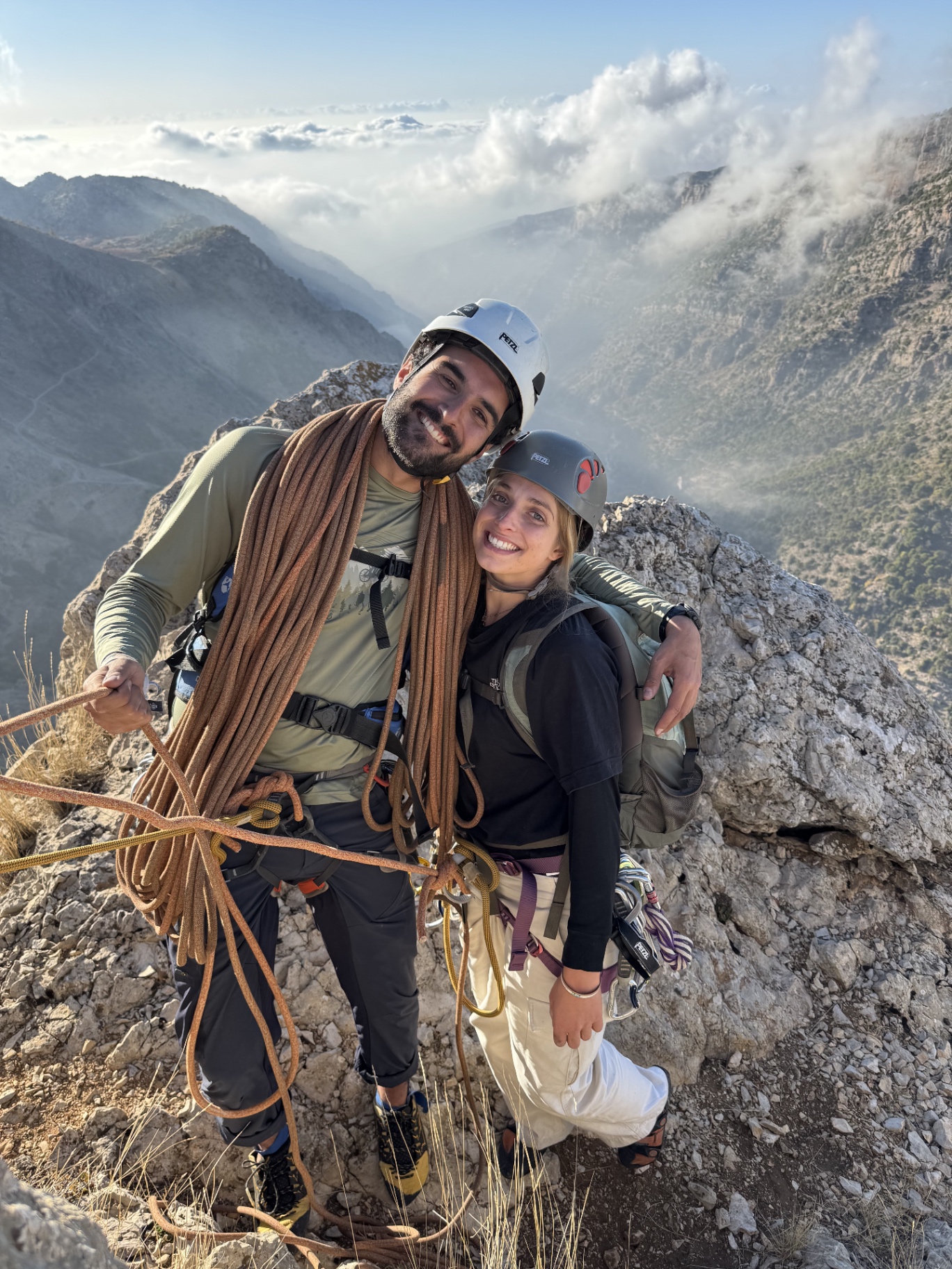 Allen et Héloïse en escalade